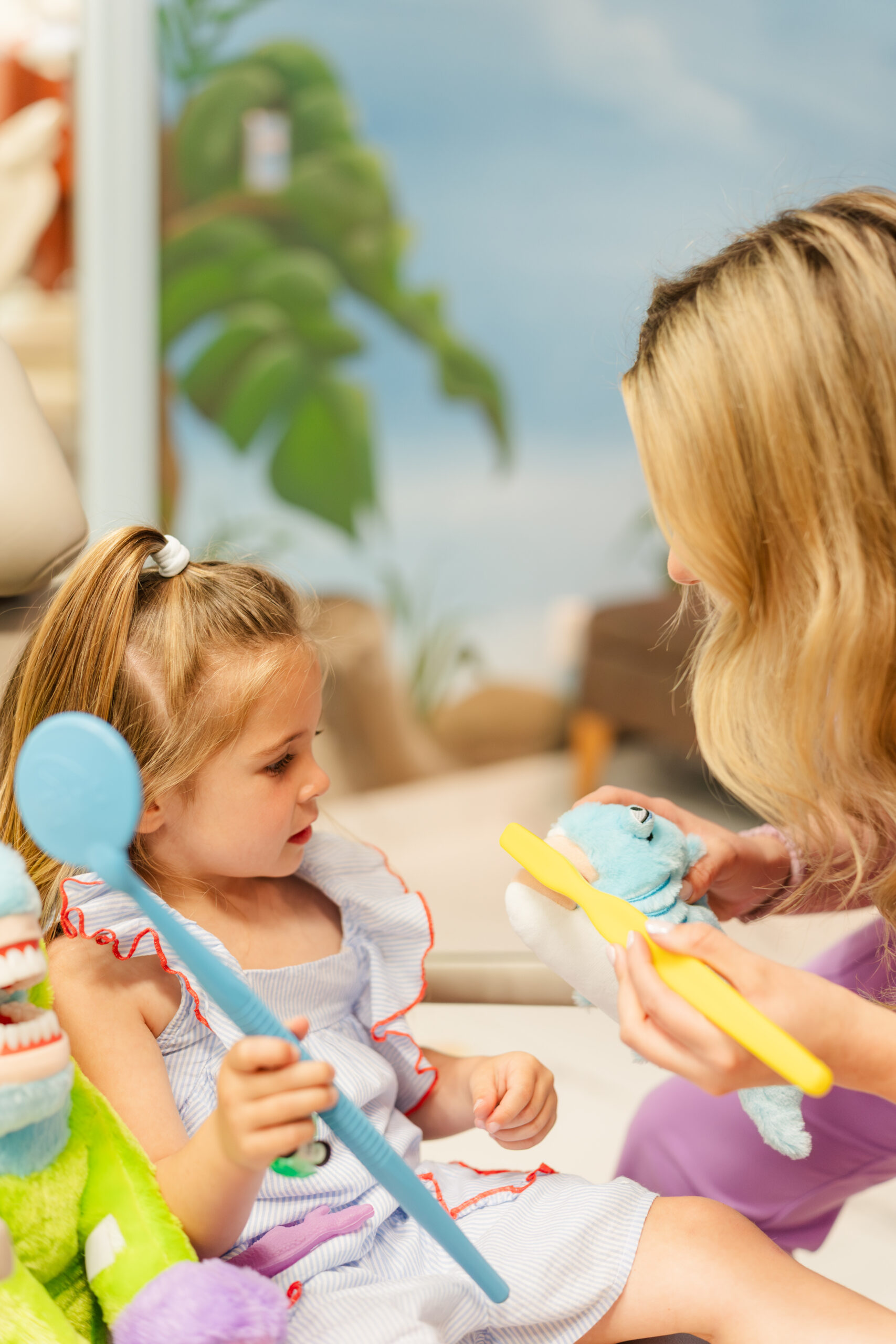 Teaching proper brushing